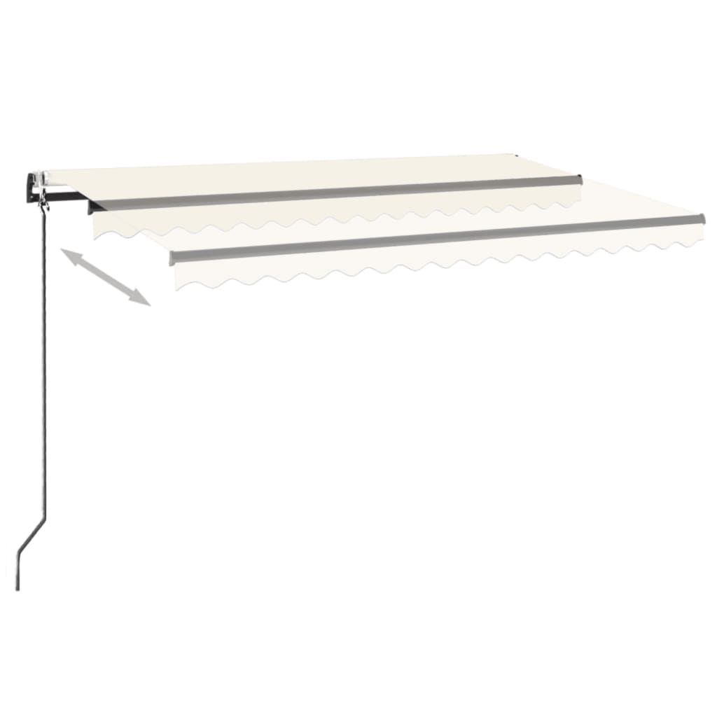 Markise Automatisch Einziehbar 400x300 cm Creme