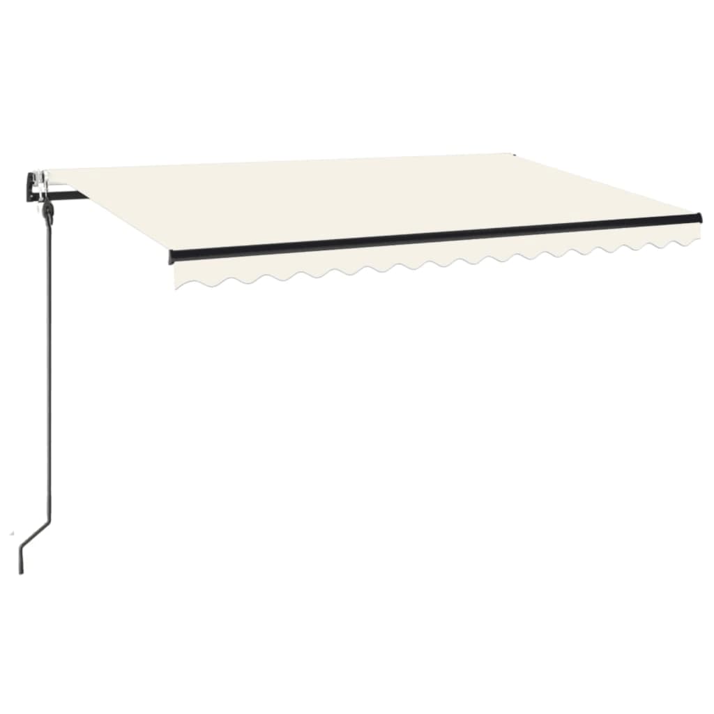 Automatische Markise mit LED & Windsensor 400x300 cm Creme
