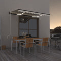 Automatische Markise mit LED & Windsensor 400x300 cm Creme