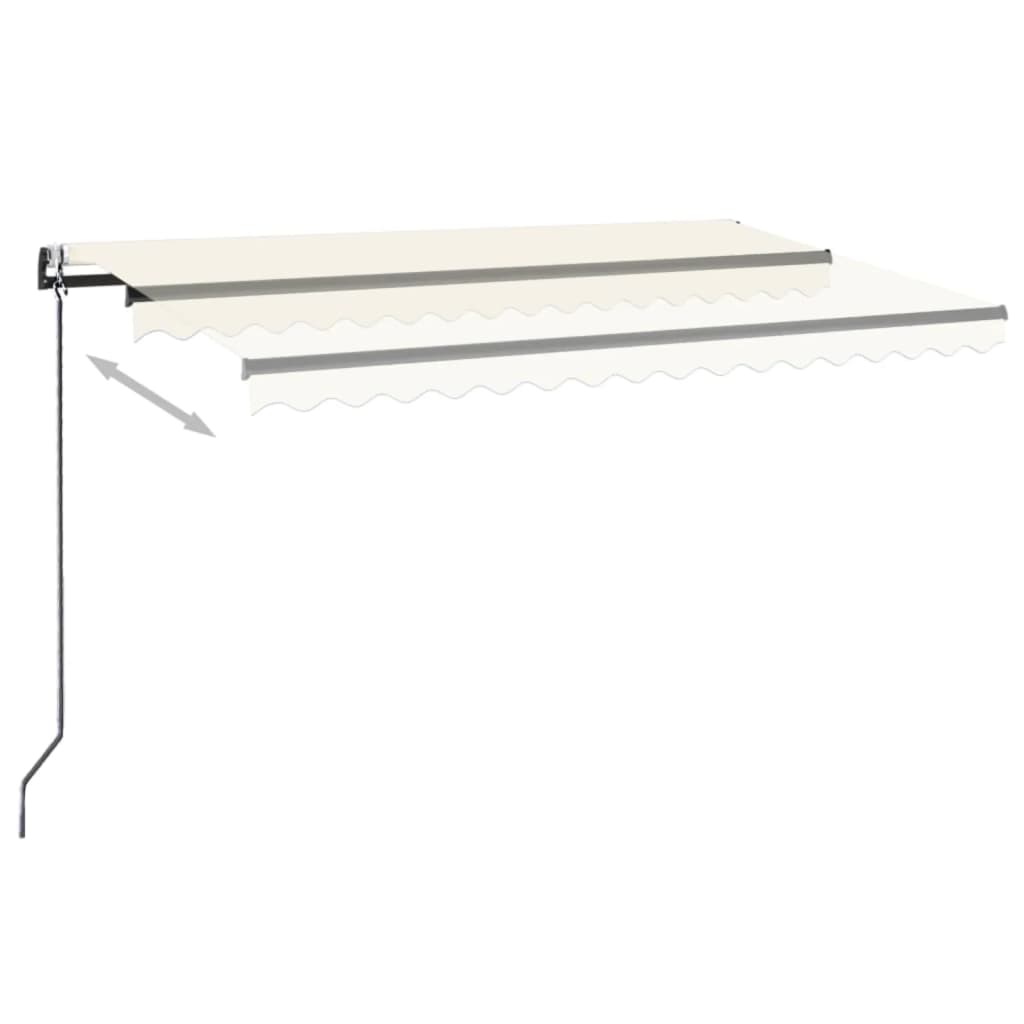 Markise Automatisch Einziehbar 450x300 cm Creme