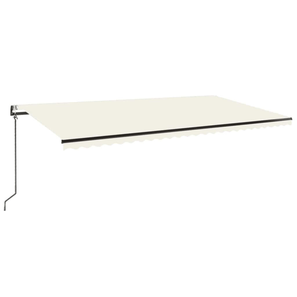 Markise Automatisch Einziehbar 600x300 cm Creme