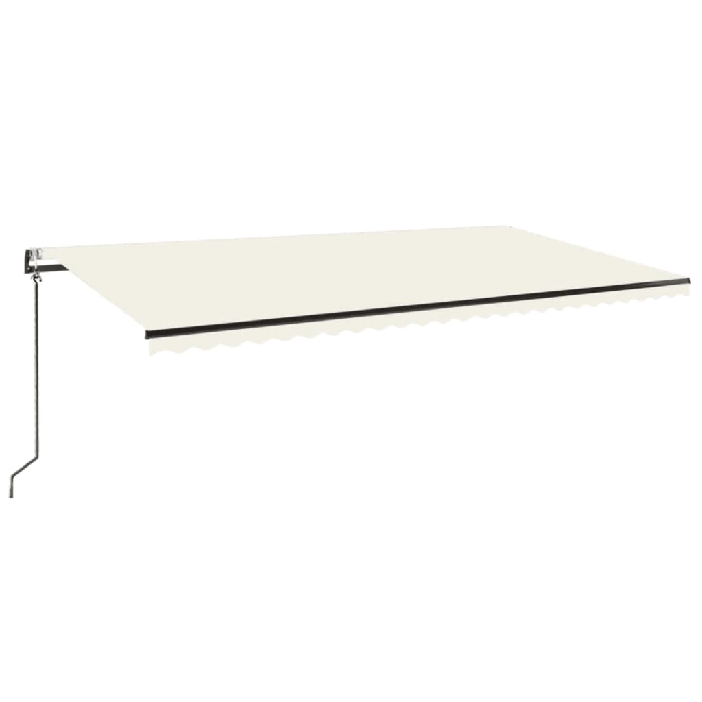 Automatische Markise mit LED & Windsensor 600x300 cm Creme