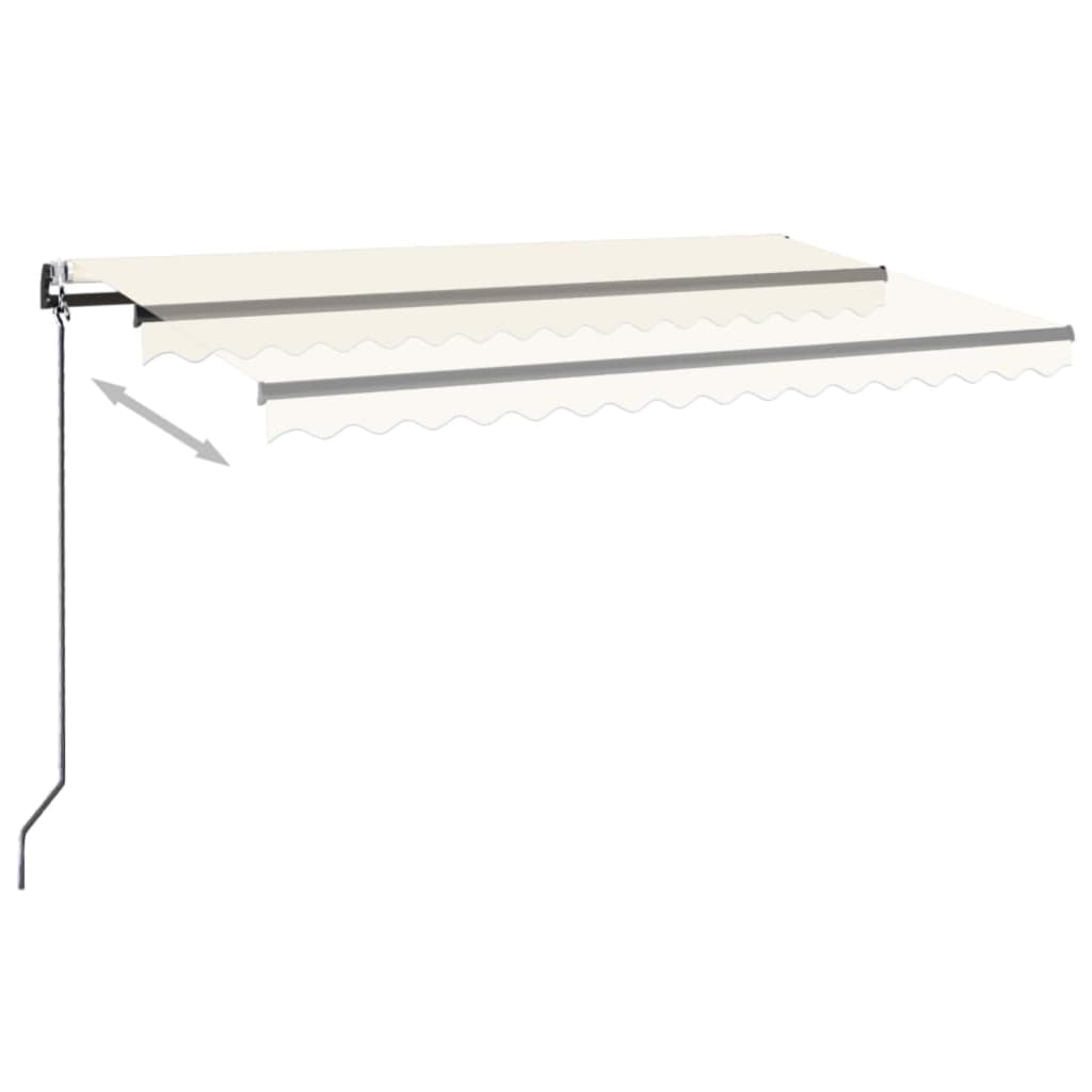 Automatische Markise mit LED & Windsensor 400x350 cm Creme