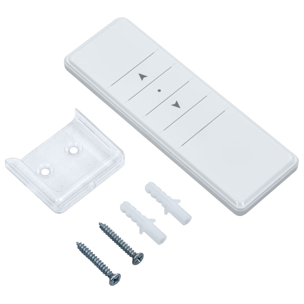 Markise Automatisch mit Rollo LED Windsensor 3,5x2,5m Blau Weiß