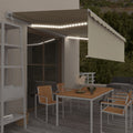 Markise Automatisch mit Rollo LED Windsensor 5x3 m Creme