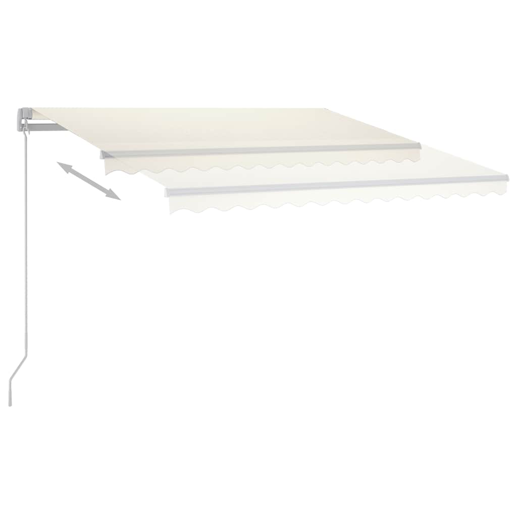 Standmarkise Manuell Einziehbar 300x250 cm Creme