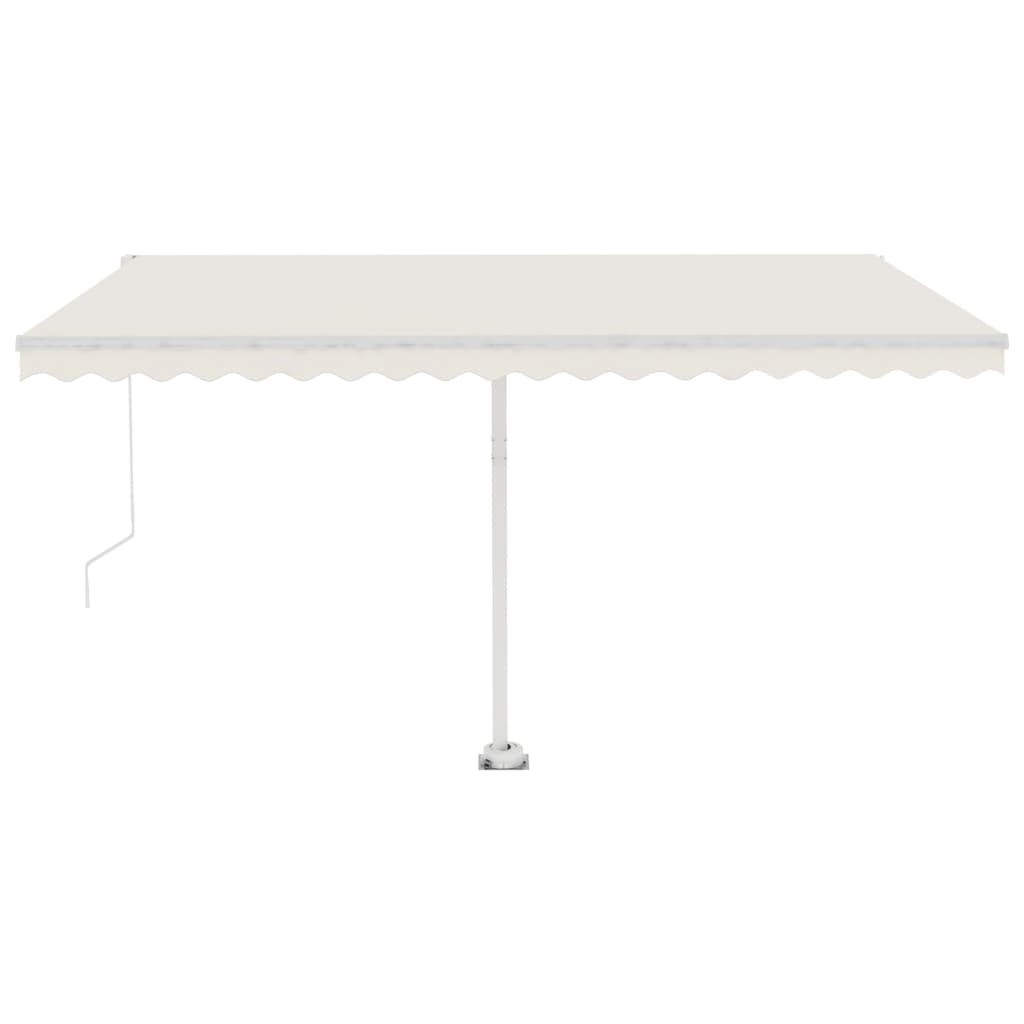 Standmarkise Manuell Einziehbar 450x300 cm Creme