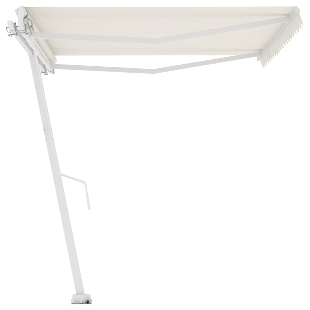 Standmarkise Manuell Einziehbar 450x300 cm Creme