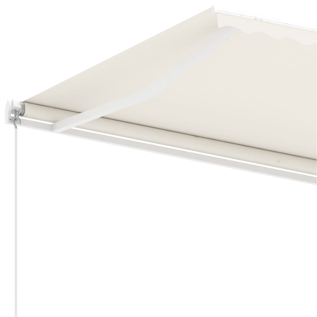 Standmarkise Manuell Einziehbar 450x300 cm Creme