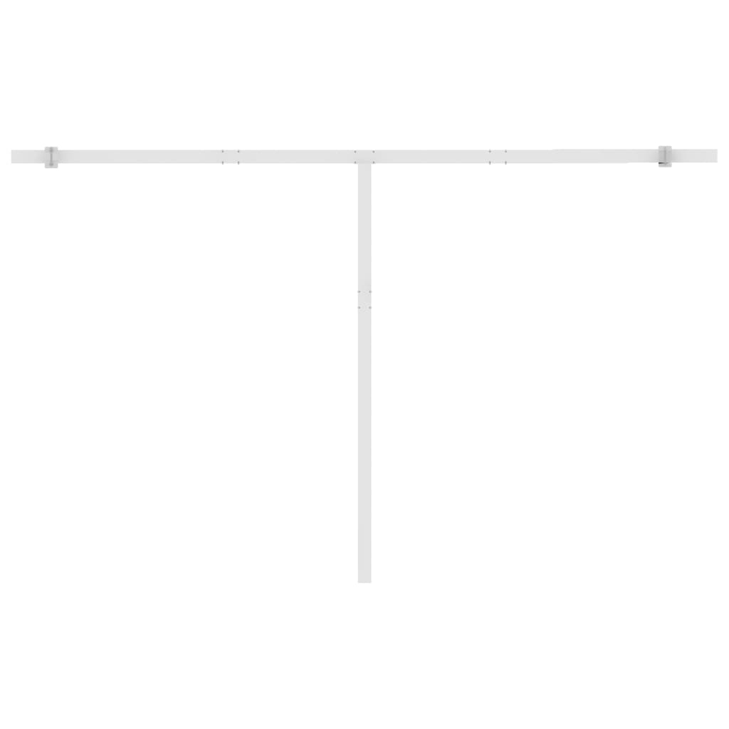 Standmarkise Manuell Einziehbar 450x300 cm Gelb/Weiß
