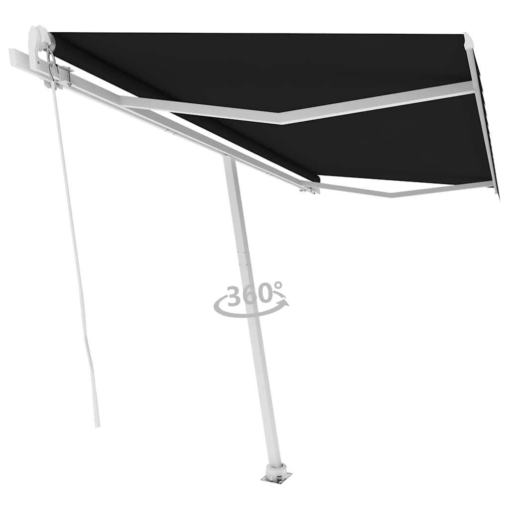 Standmarkise Manuell Einziehbar 450x300 cm Anthrazit