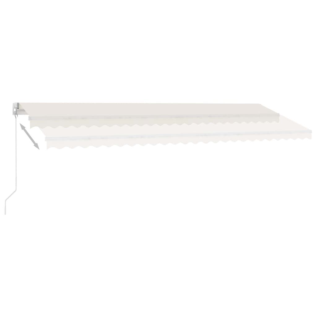 Standmarkise Manuell Einziehbar 500x300 cm Creme