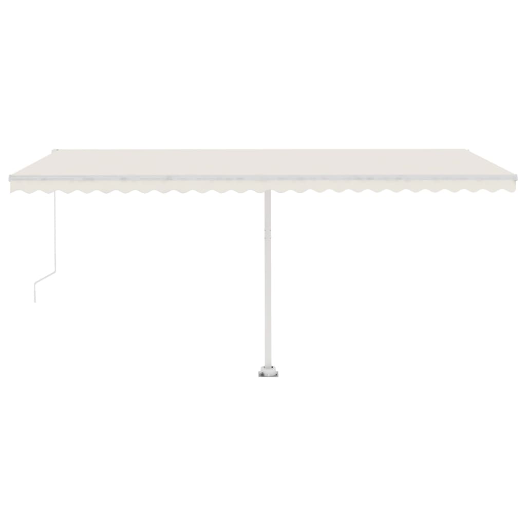 Standmarkise Manuell Einziehbar 500x300 cm Creme