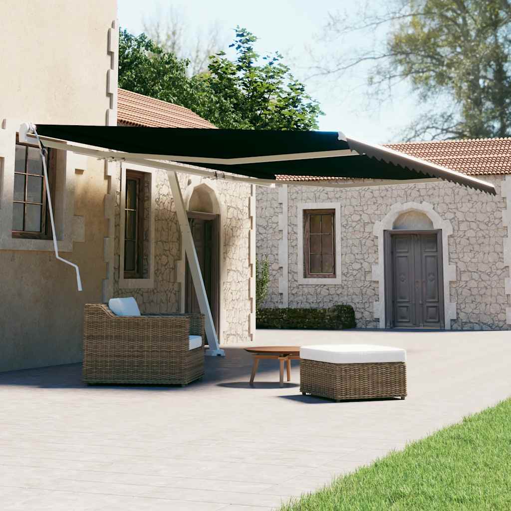 Standmarkise Manuell Einziehbar 500x300 cm Anthrazit