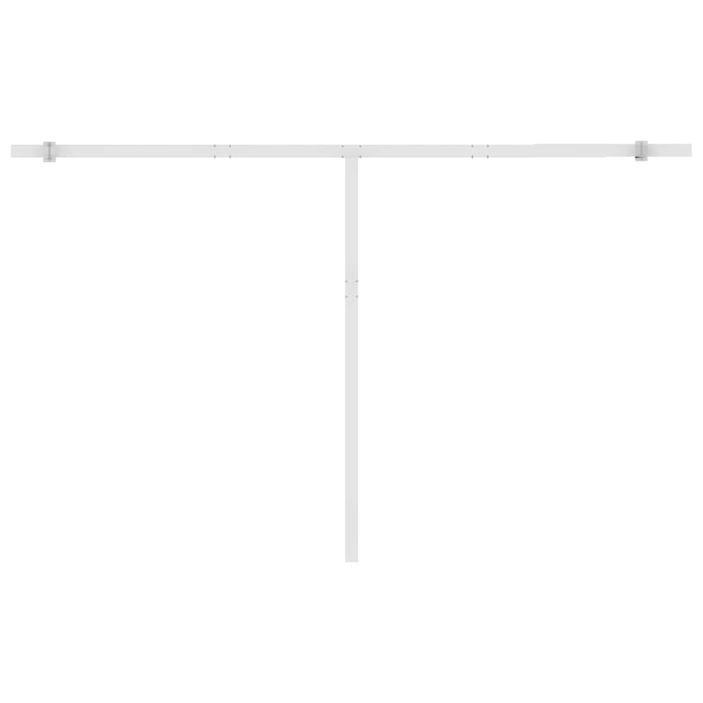 Standmarkise Manuell Einziehbar 400x350 cm Gelb/Weiß