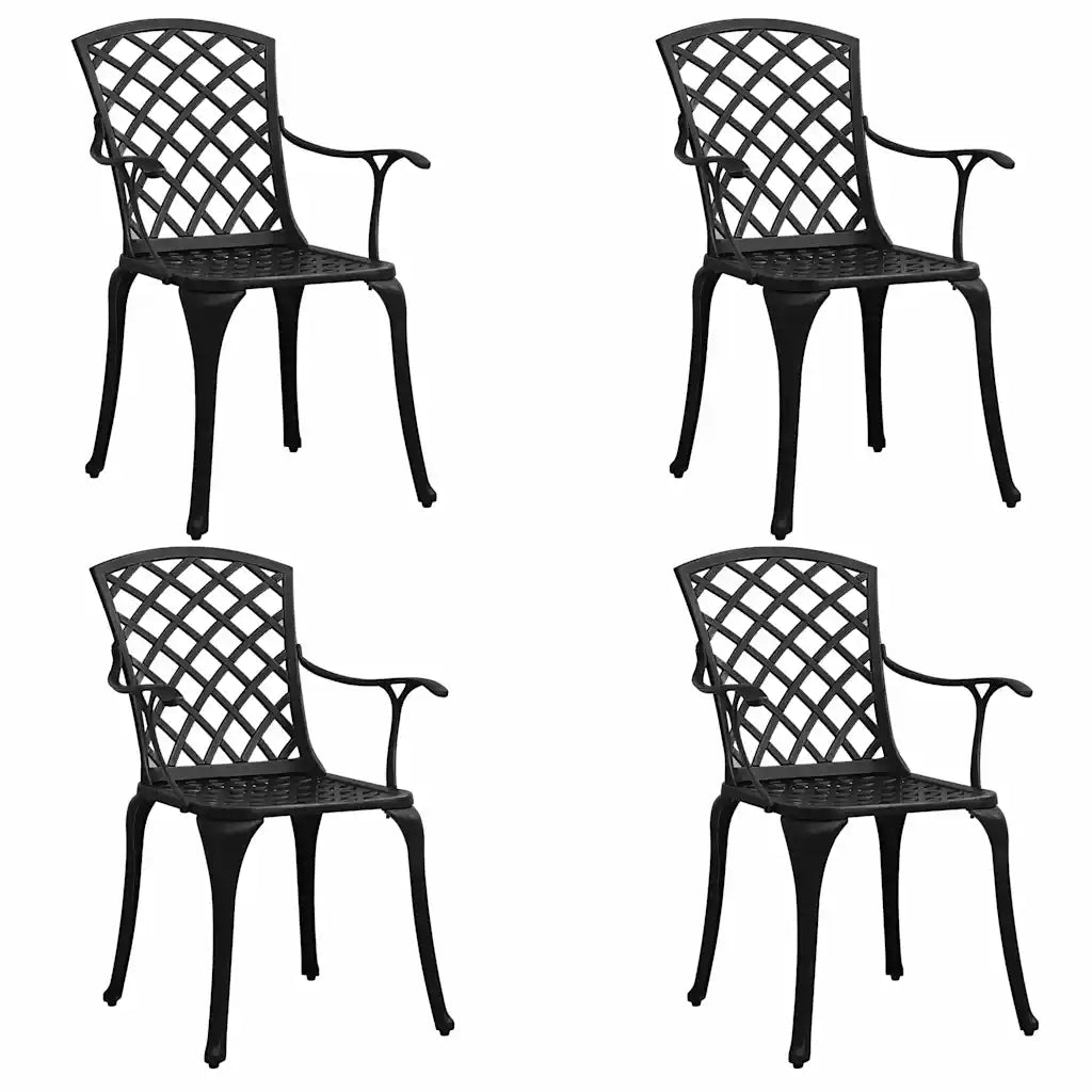Bistro-Set 5-tlg. aus Aluminiumguss