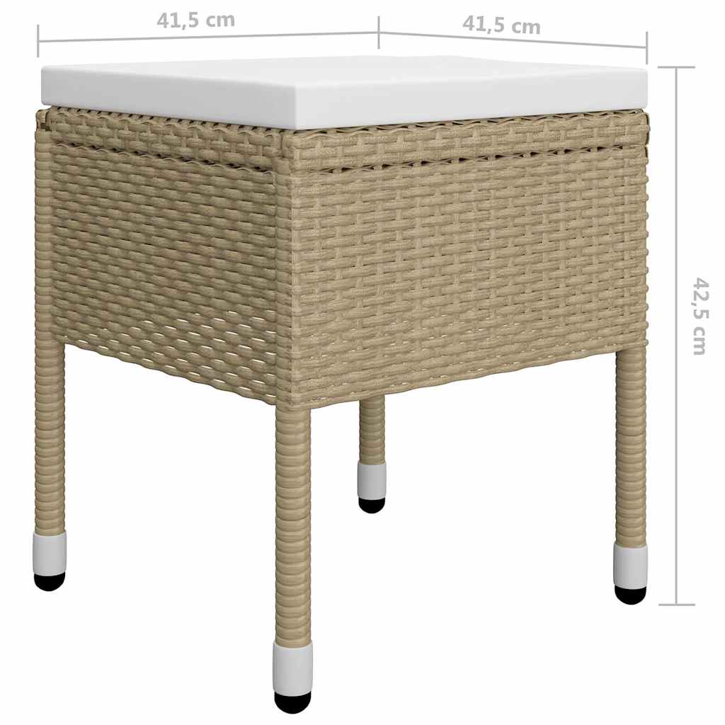 5-tlg. Garten-Essgruppe Beige