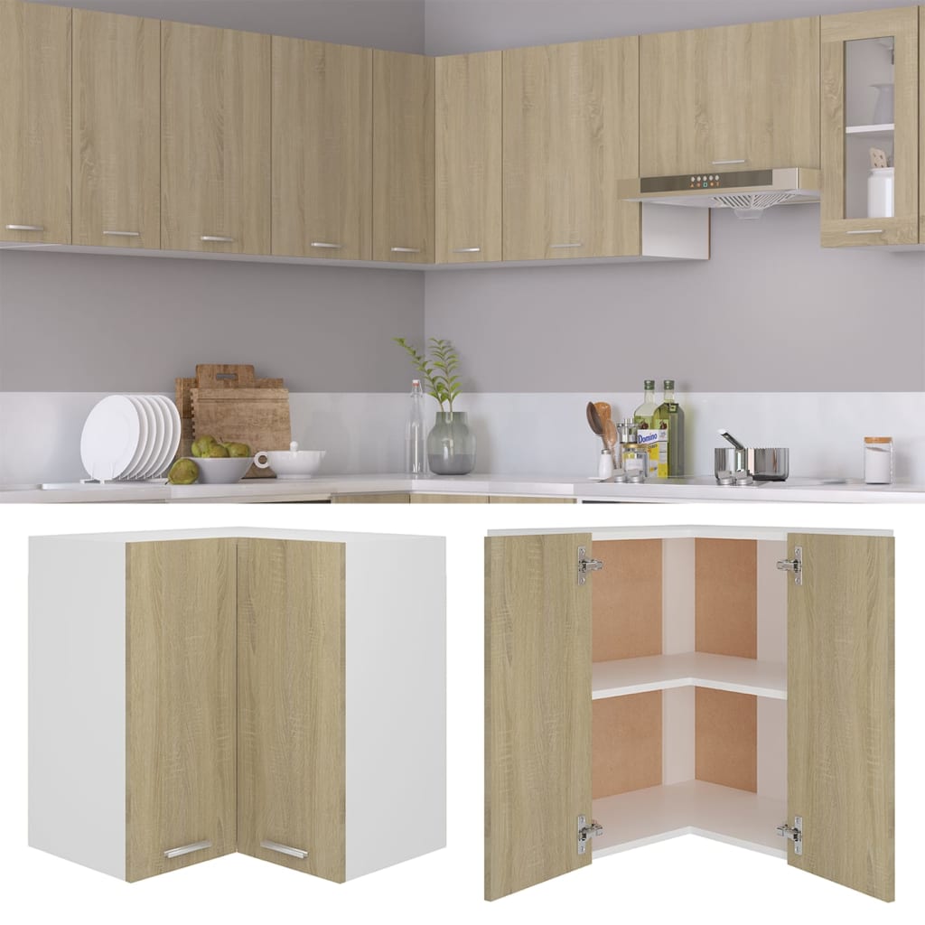 Eckhängeschrank Lyon Sonoma-Eiche 57x57x60 cm Holzwerkstoff