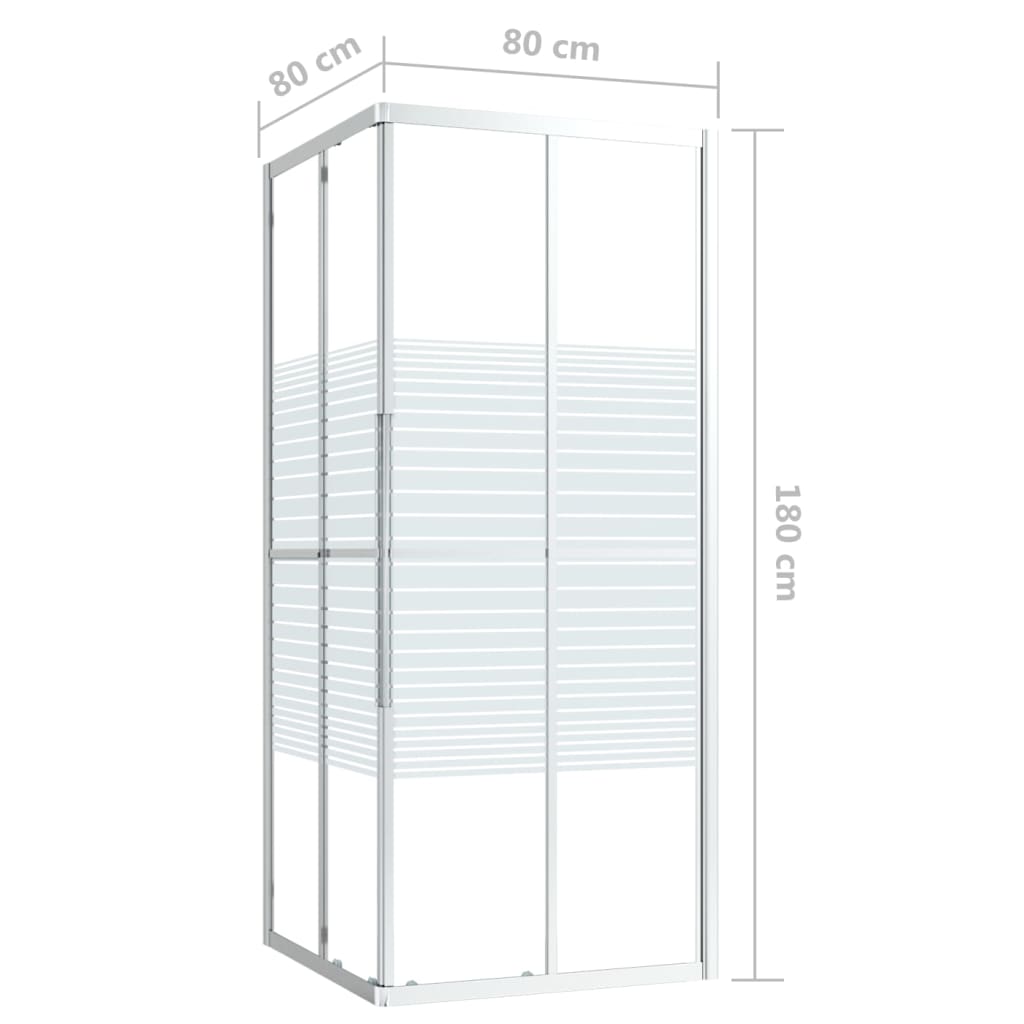 Duschkabine ESG 80x80x180 cm
