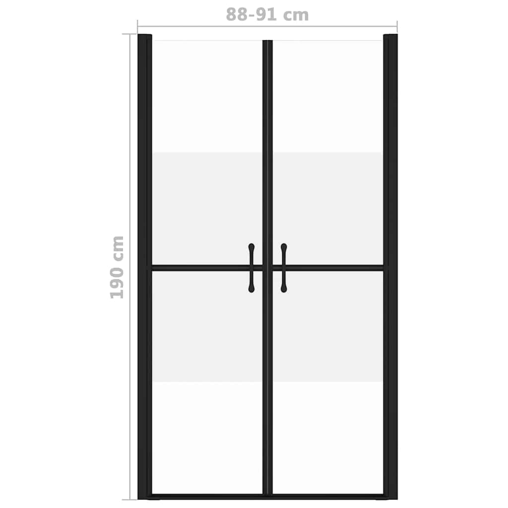Duschtür Halb Matt ESG (88-91)x190 cm