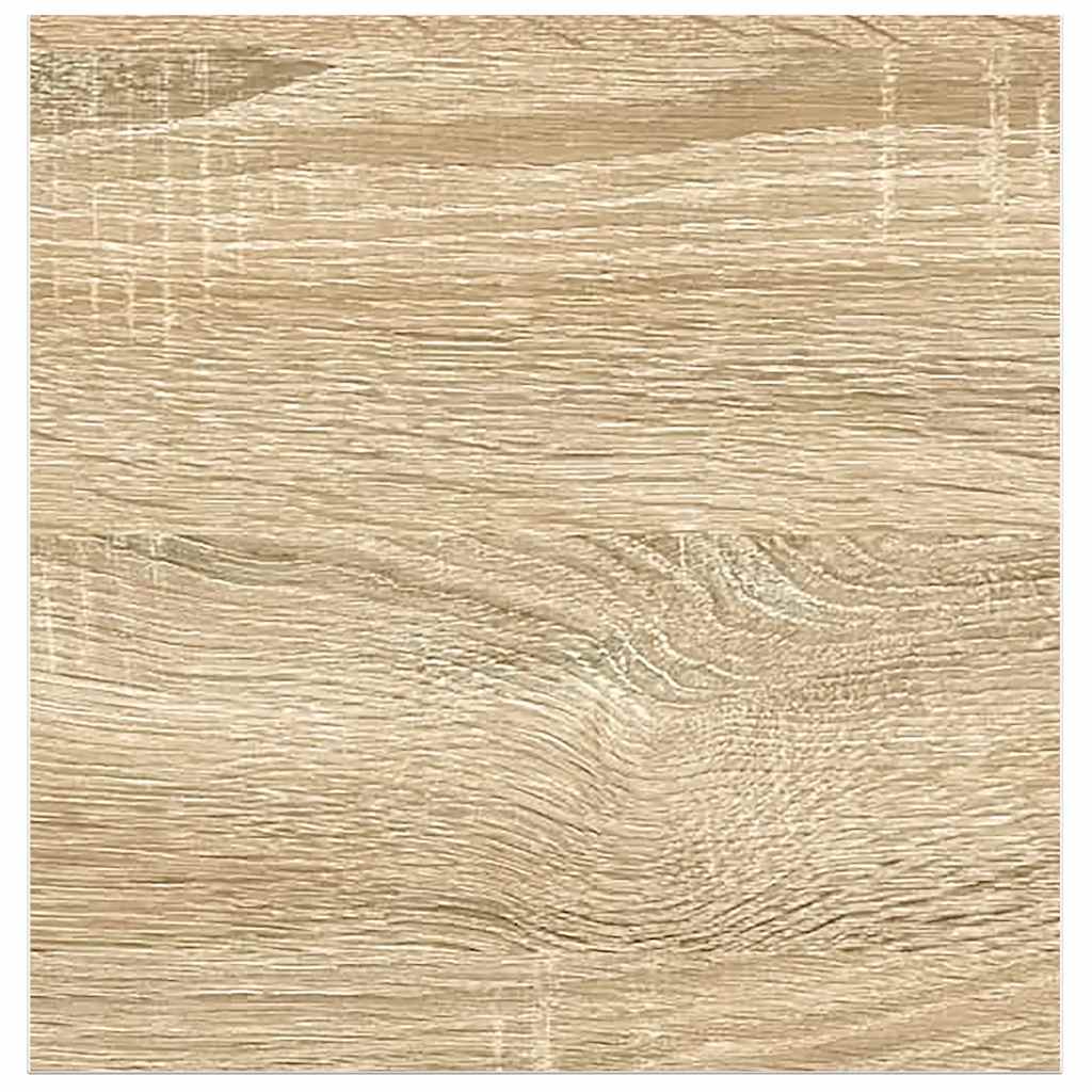 Schweberegale 4 Stk. Eichen-Optik und Weiß 23x23,5x3,8 cm MDF