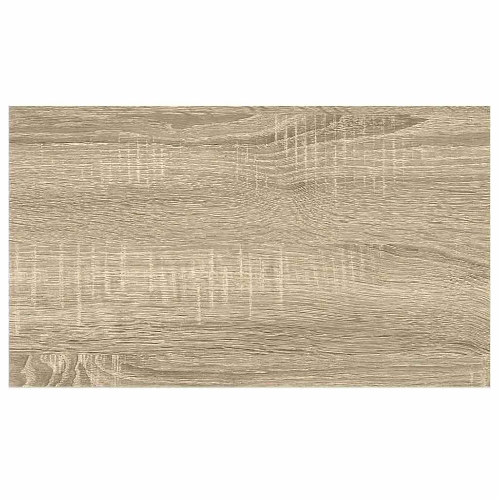Schweberegale 4 Stk. Eichen-Optik und Weiß 40x23x3,8 cm MDF