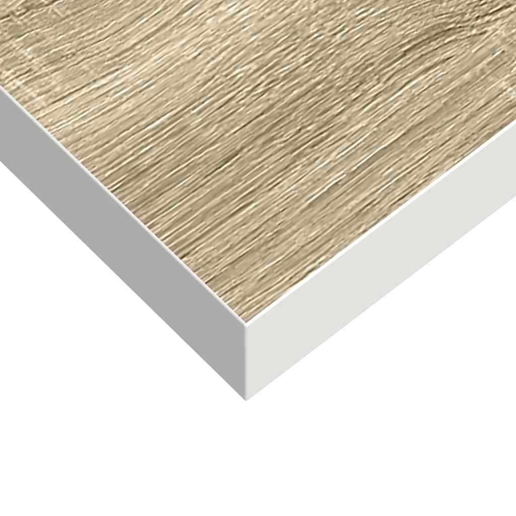 Schweberegal Eichenoptik und Weiß 90x23,5x3,8 cm MDF