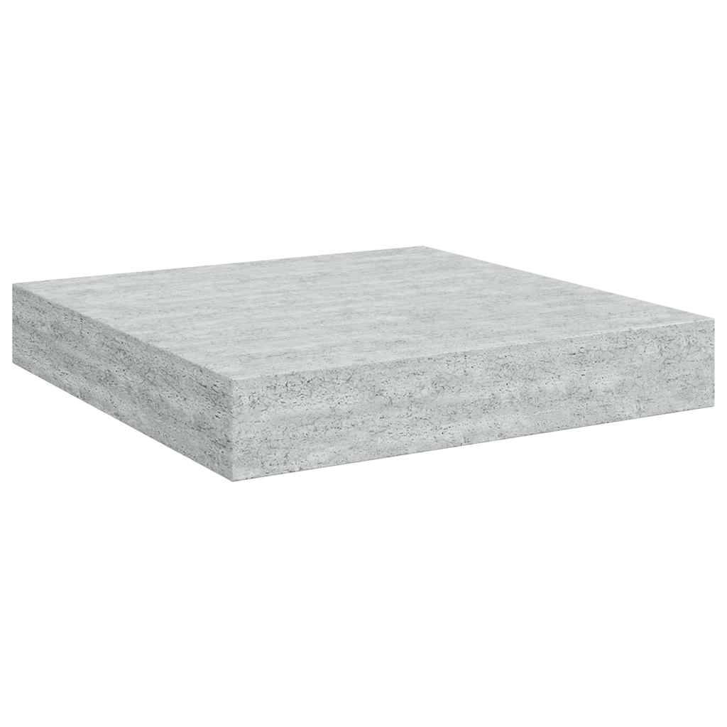 Schweberegal Betongrau 23x23,5x3,8 cm MDF