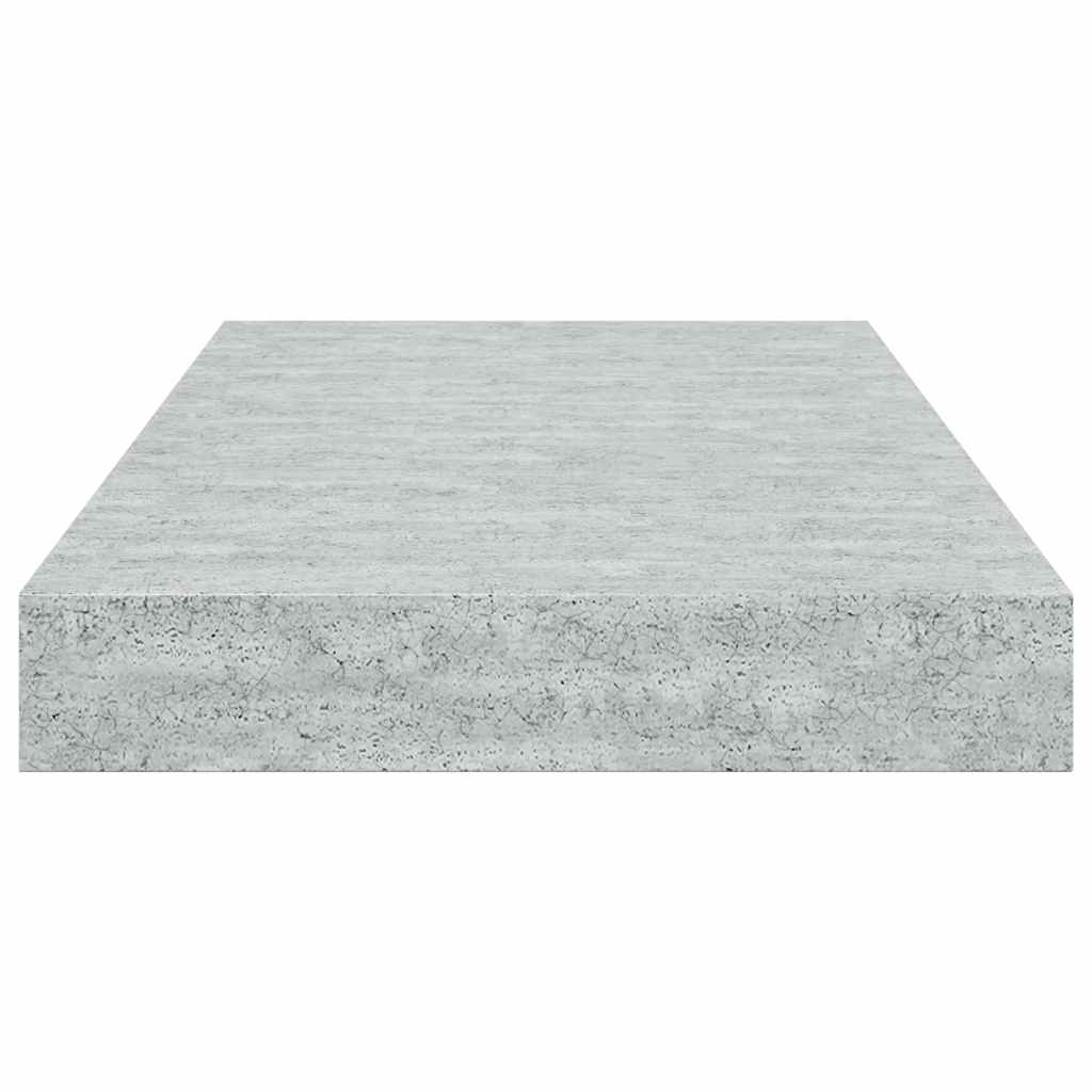 Schweberegale 4 Stk. Betongrau 40x23x3,8 cm MDF