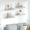Schweberegale 4 Stk. Betongrau 50x23x3,8 cm MDF