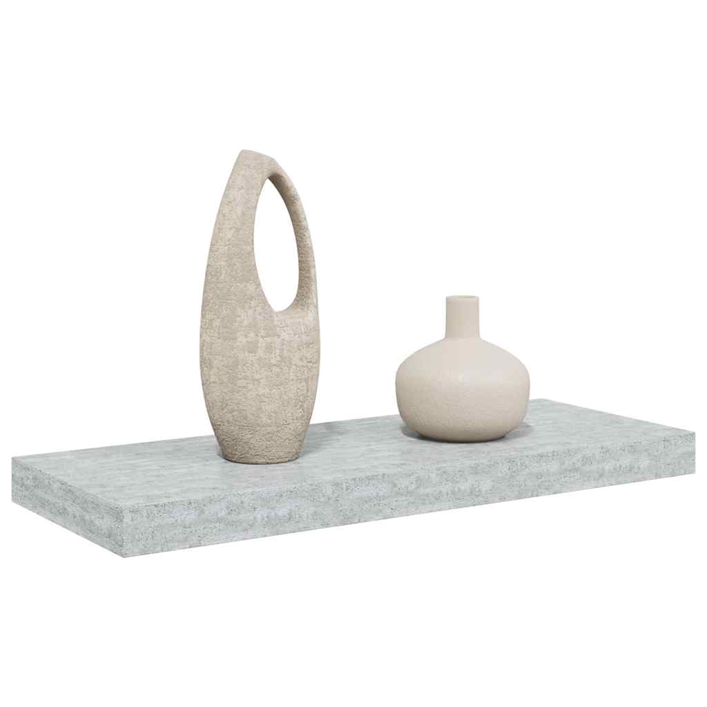 Schweberegal Betongrau 60x23,5x3,8 cm MDF