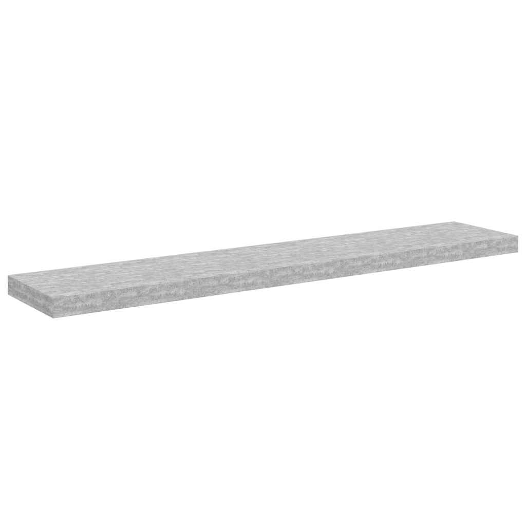 Schweberegal Betongrau 120x23,5x3,8 cm MDF