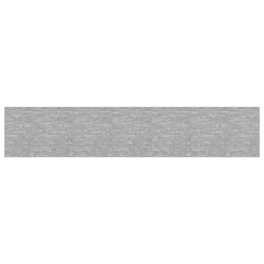 Schweberegale 2 Stk. Betongrau 120x23,5x3,8 cm MDF