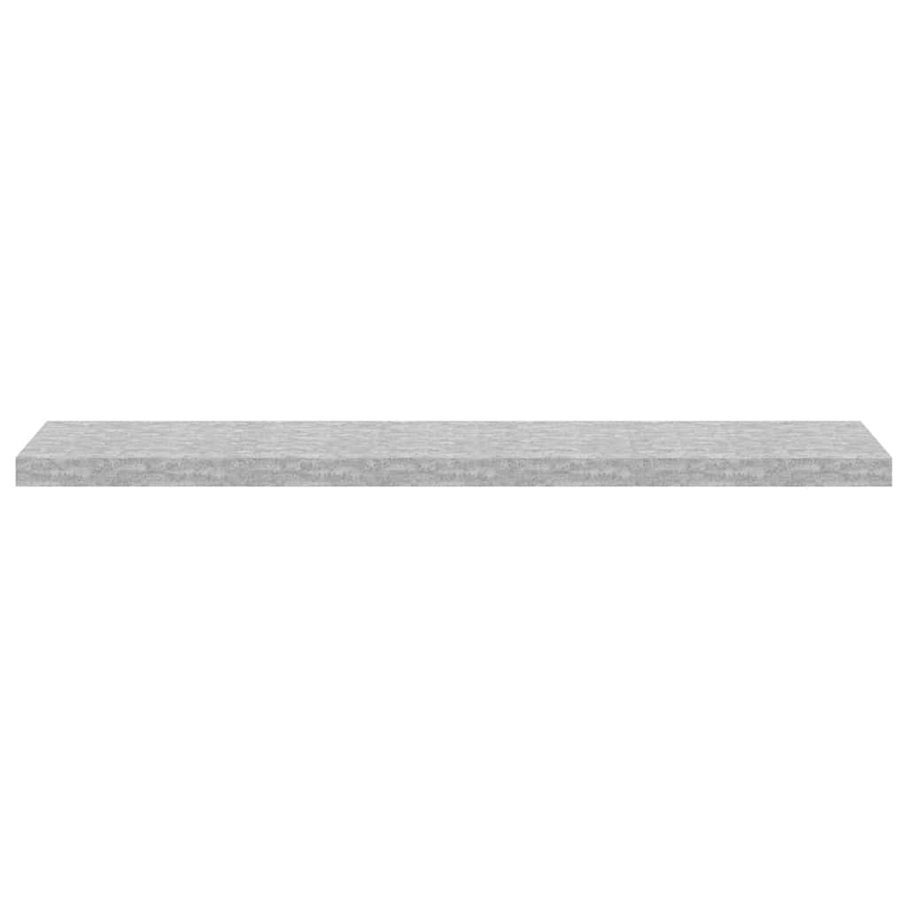 Schweberegale 4 Stk. Betongrau 120x23,5x3,8 cm MDF