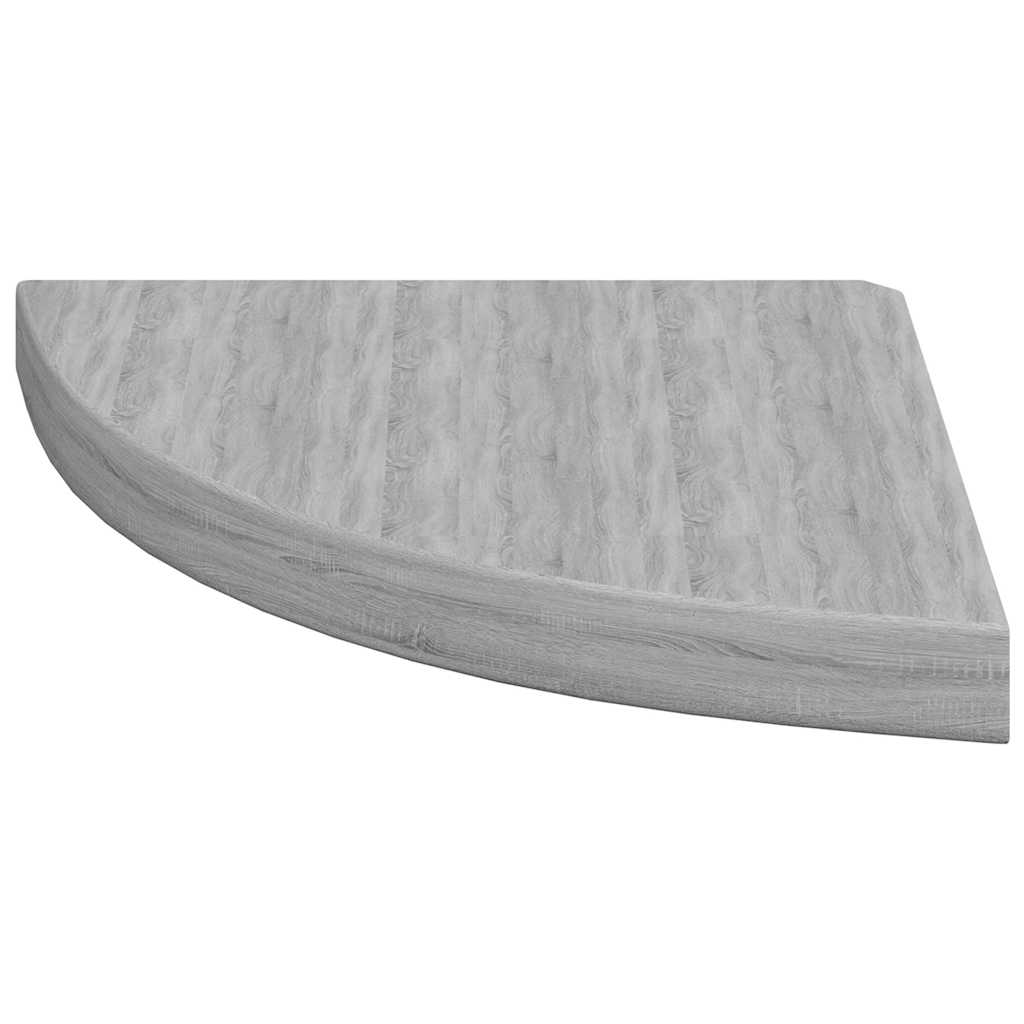 Eck-Schweberegale 4 Stk. Betongrau 35x35x3,8 cm MDF