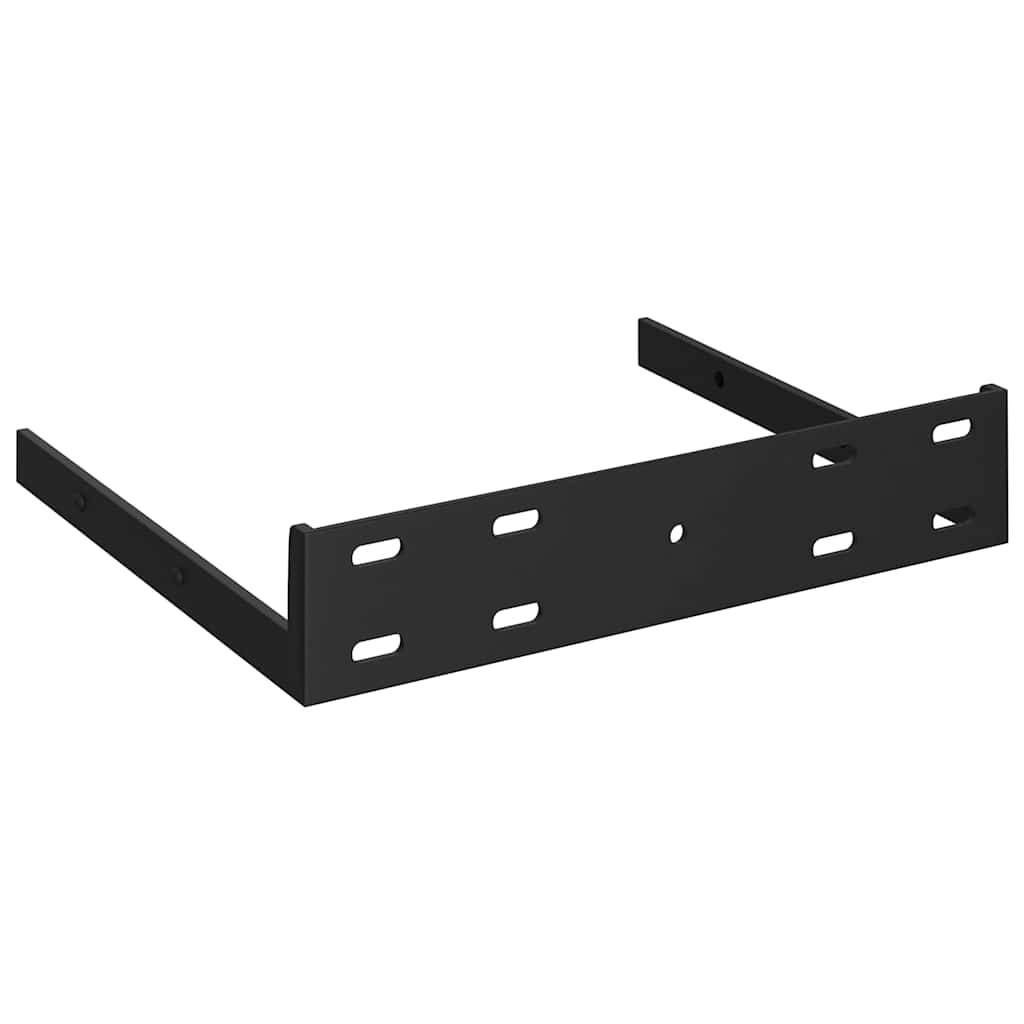Eck-Schweberegale 4 Stk. Betongrau 35x35x3,8 cm MDF