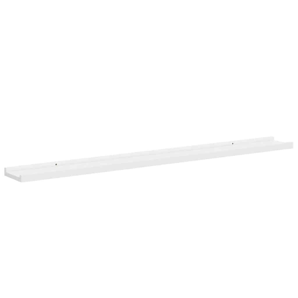 Wandregale 2 Stk. Weiß 100x9x3 cm