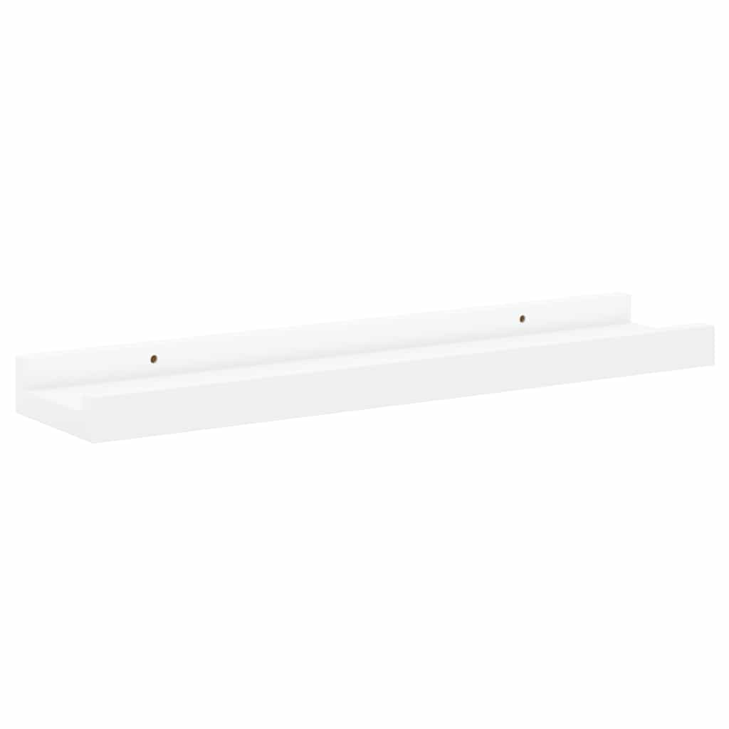 Wandregale 4 Stk. Weiß 40x9x3 cm