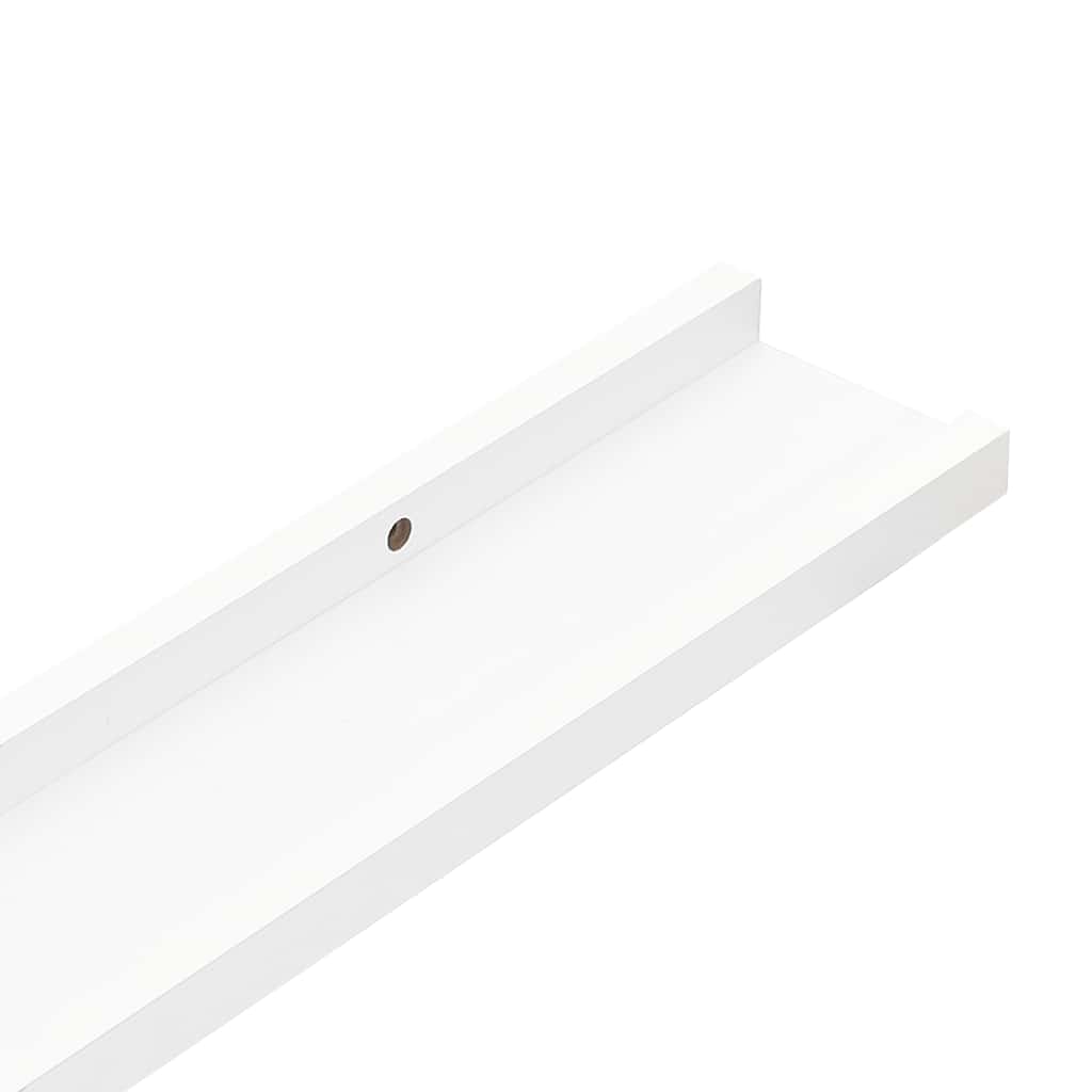 Wandregale 4 Stk. Weiß 100x9x3 cm
