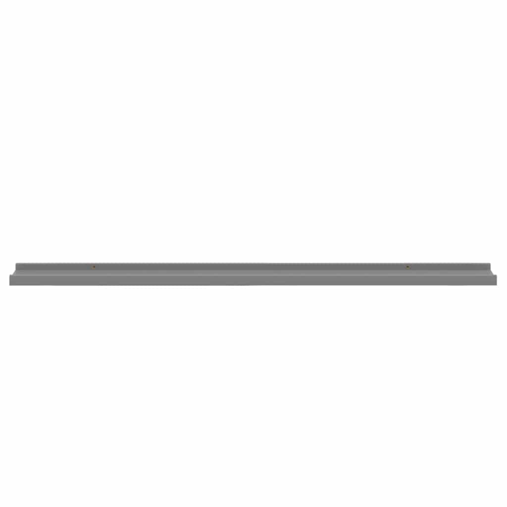 Wandregale 2 Stk. Grau 100x9x3 cm