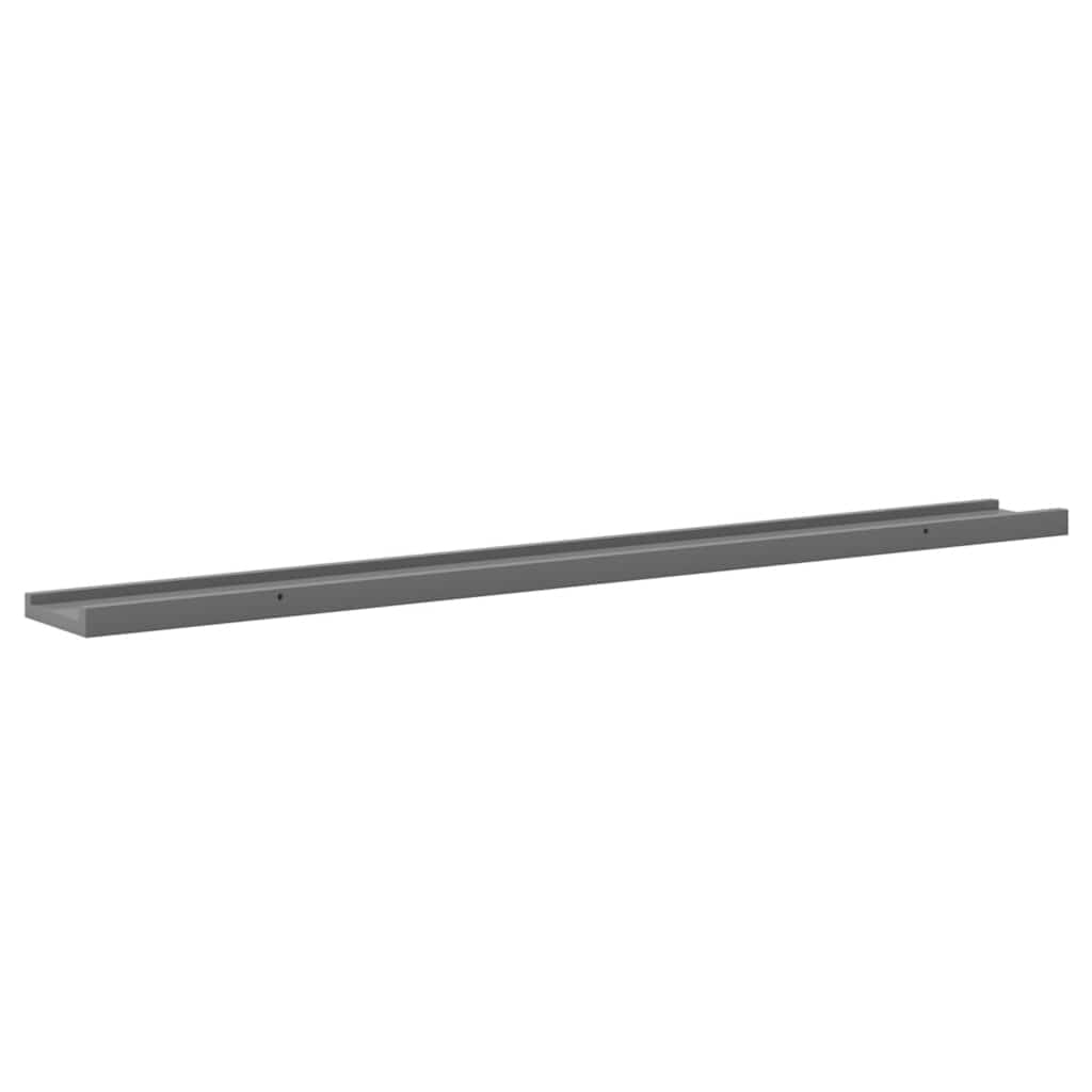 Wandregale 2 Stk. Grau 100x9x3 cm