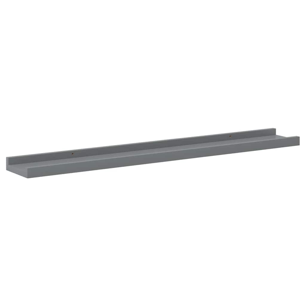 Wandregale 4 Stk. Grau 80x9x3 cm