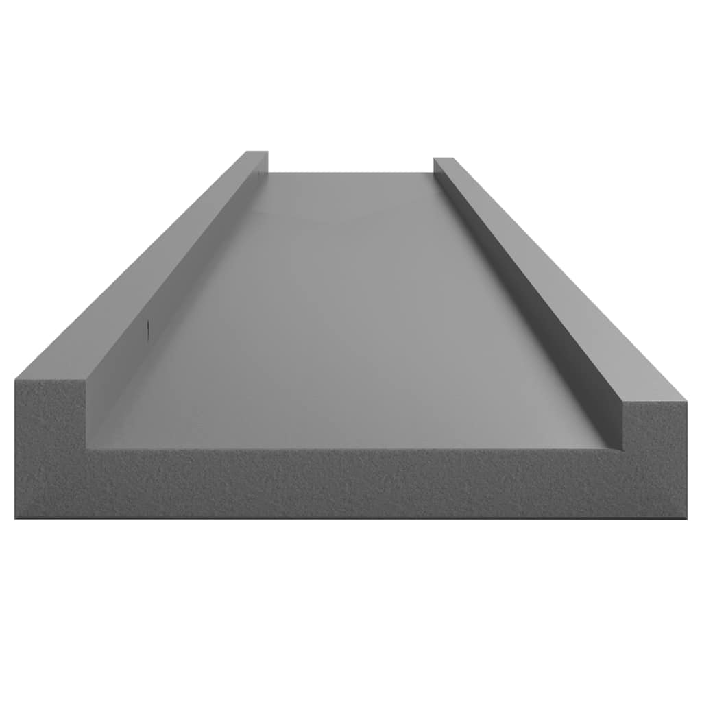 Wandregale 4 Stk. Grau 100x9x3 cm