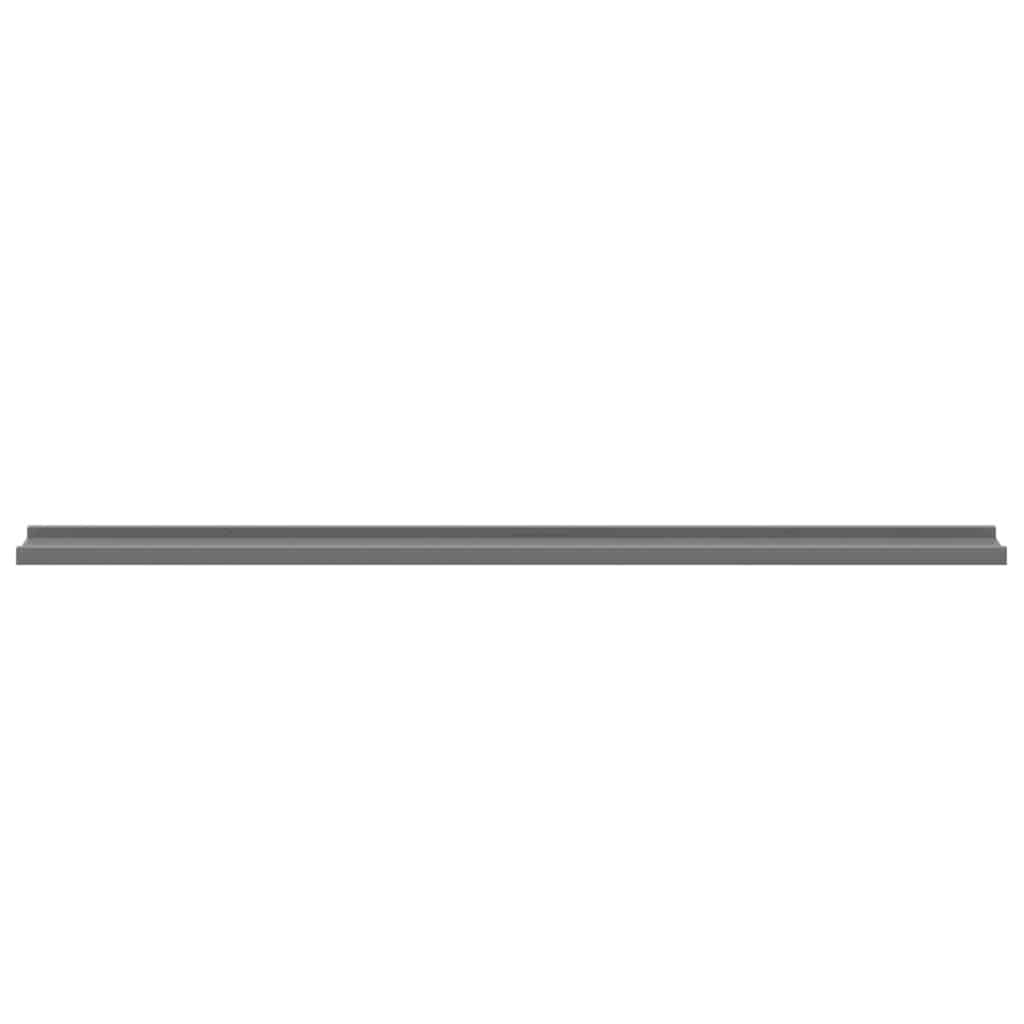 Wandregale 4 Stk. Grau 115x9x3 cm