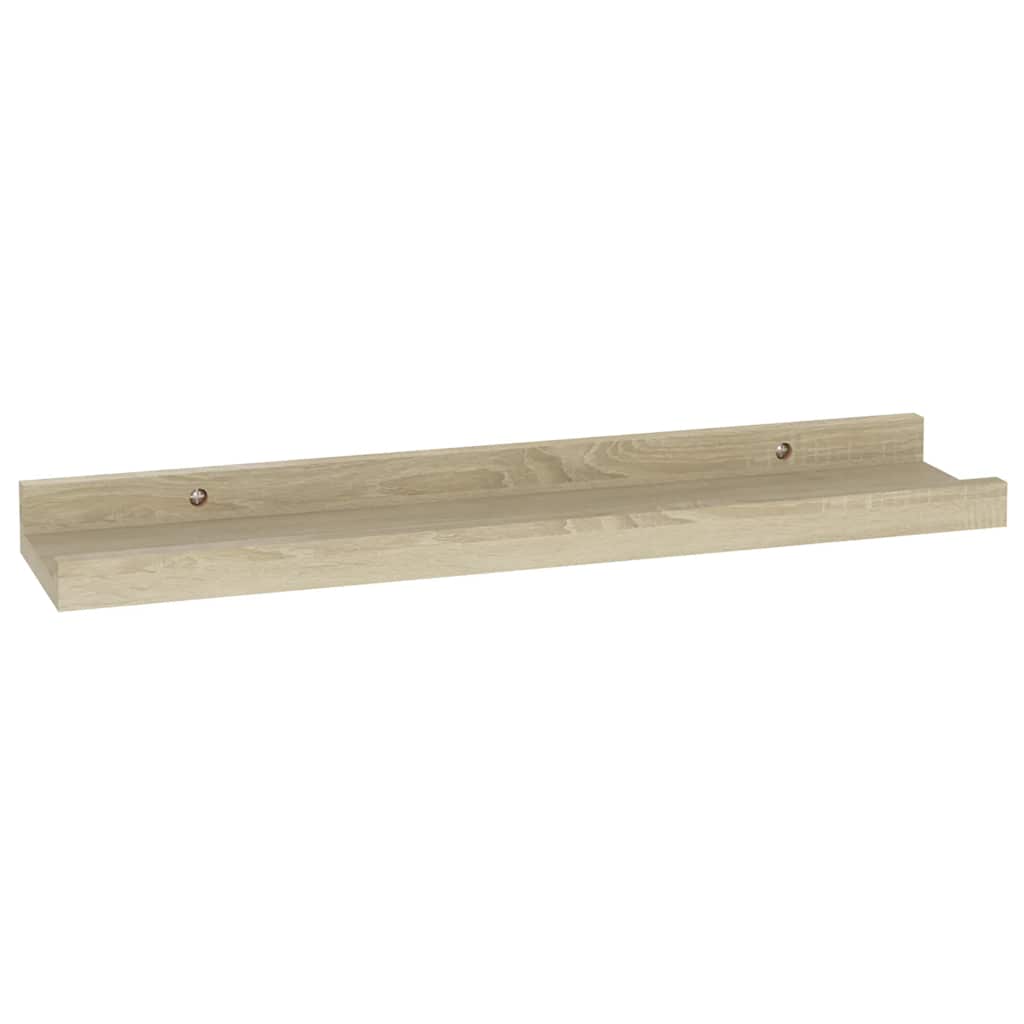 Wandregale 2 Stk. Sonoma-Eiche 40 x 9 x 3 cm