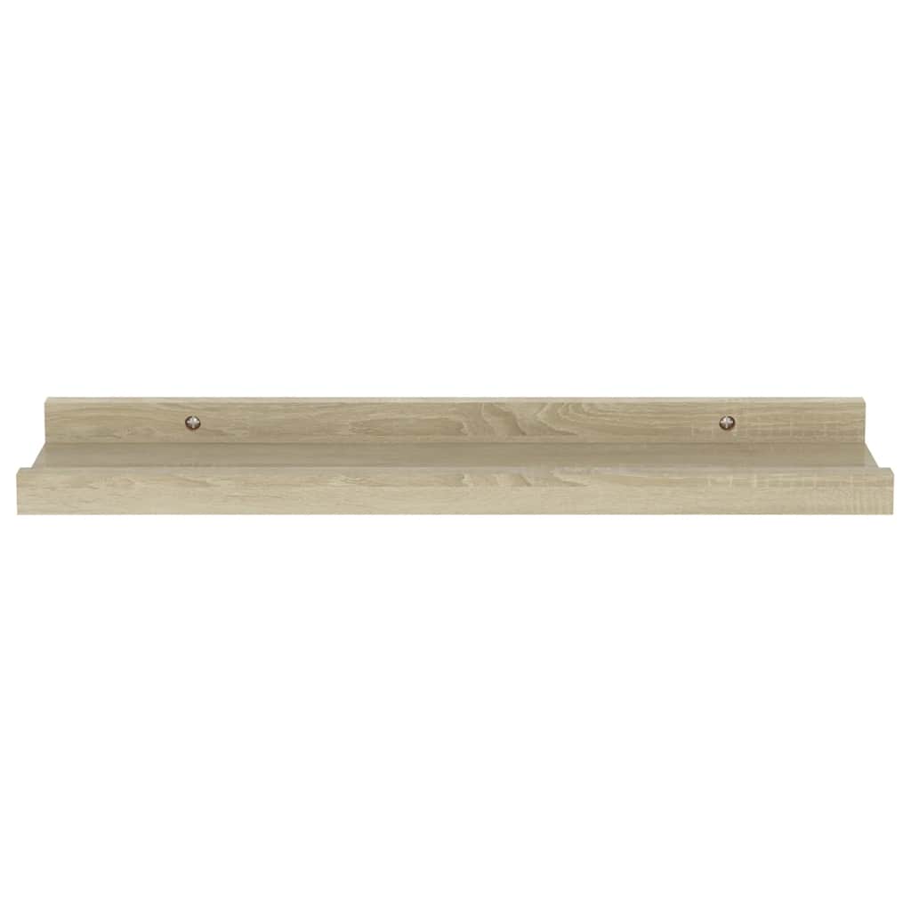 Wandregale 2 Stk. Sonoma-Eiche 40 x 9 x 3 cm
