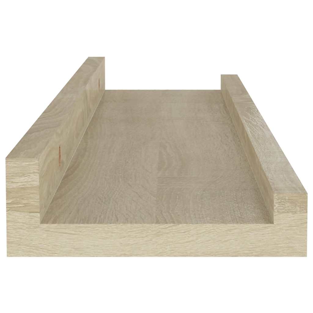Wandregale 2 Stk. Sonoma-Eiche 40 x 9 x 3 cm