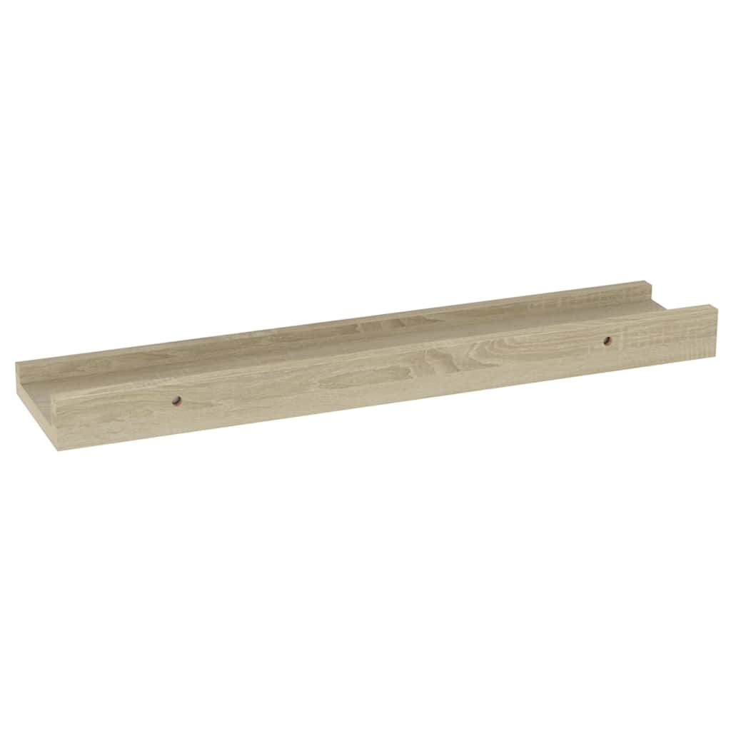 Wandregale 2 Stk. Sonoma-Eiche 40 x 9 x 3 cm