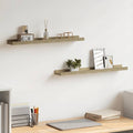 Wandregale 2 Stk. Sonoma-Eiche 60 x 9 x 3 cm