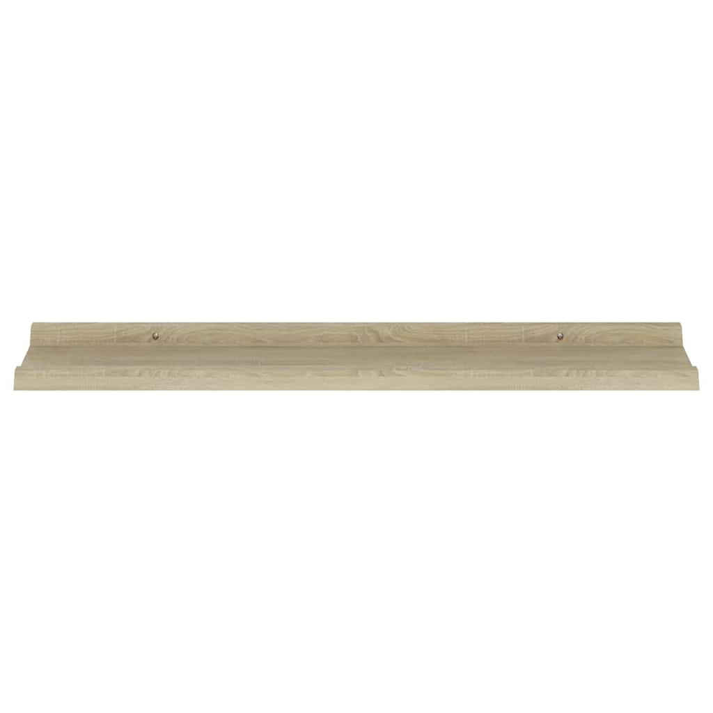 Wandregale 2 Stk. Sonoma-Eiche 80 x 9 x 3 cm